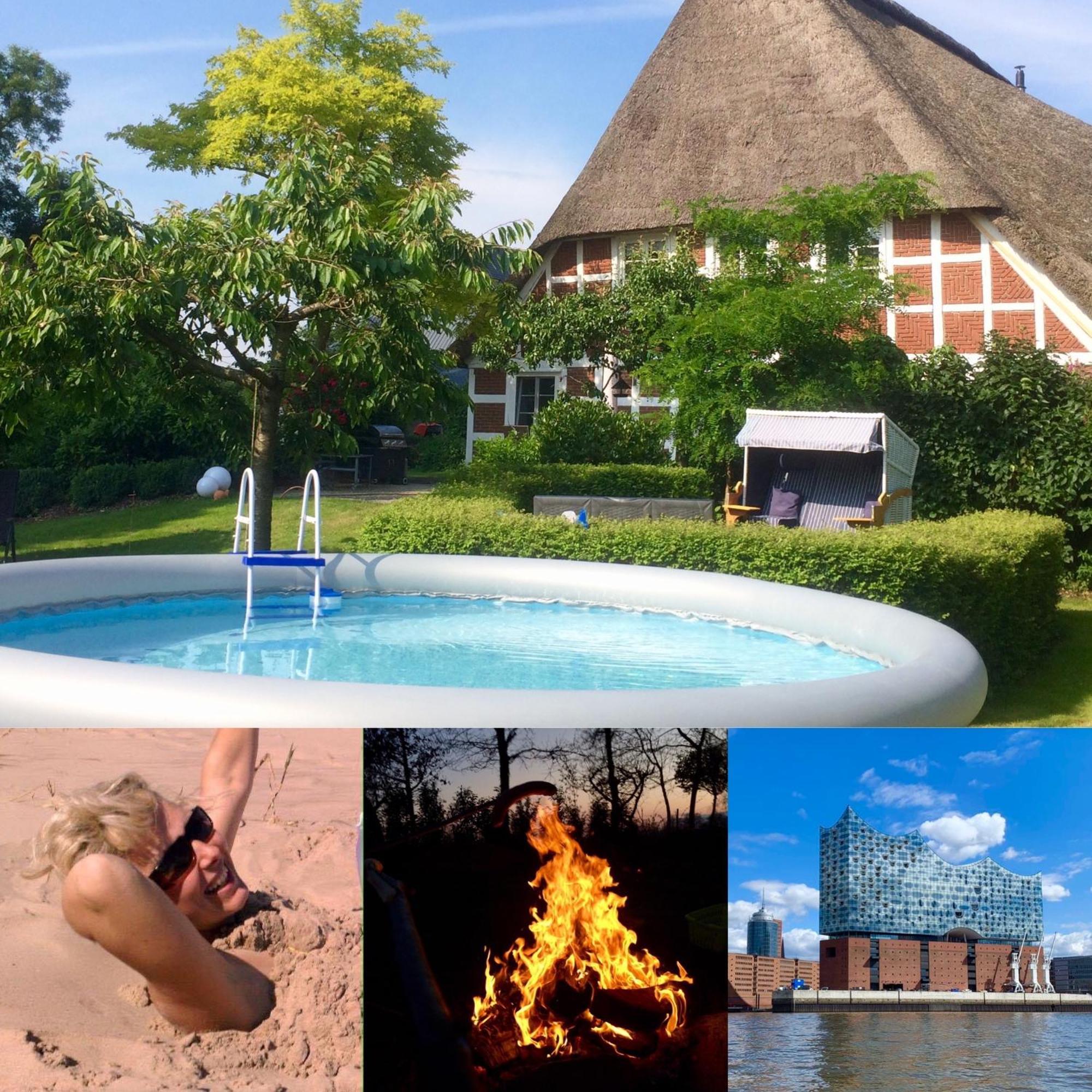 Altes Landhaus Oste, Klavier Appartement, 2 Zimmer Mit Kamin Hemmoor المظهر الخارجي الصورة